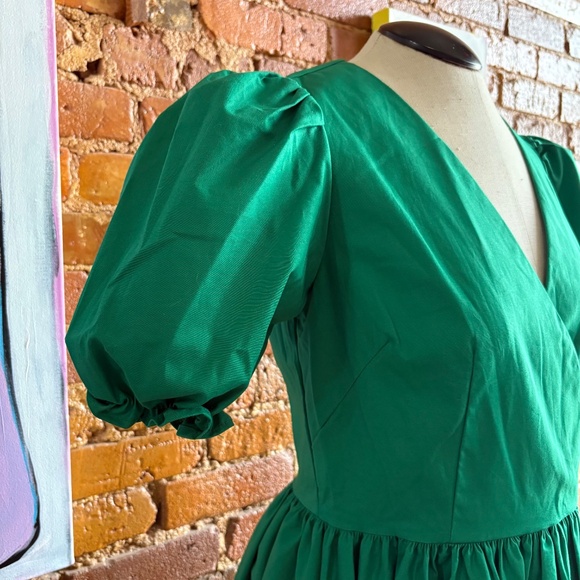 Lisa Says Gah! Emerald green Toganga Midi Dress size L, NWT - Picture 3 of 16